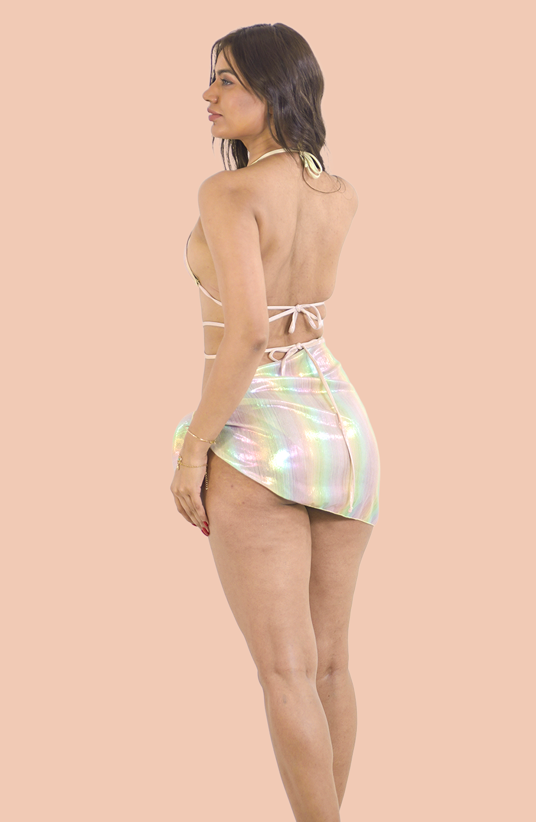 Opal Bikini with a sarong