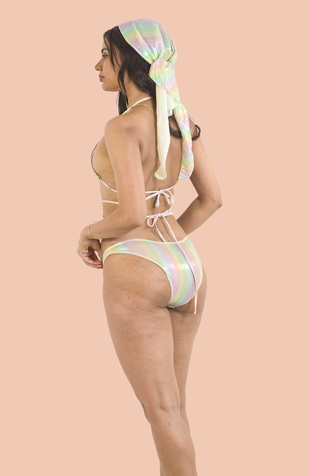 Opal Bikini with a sarong