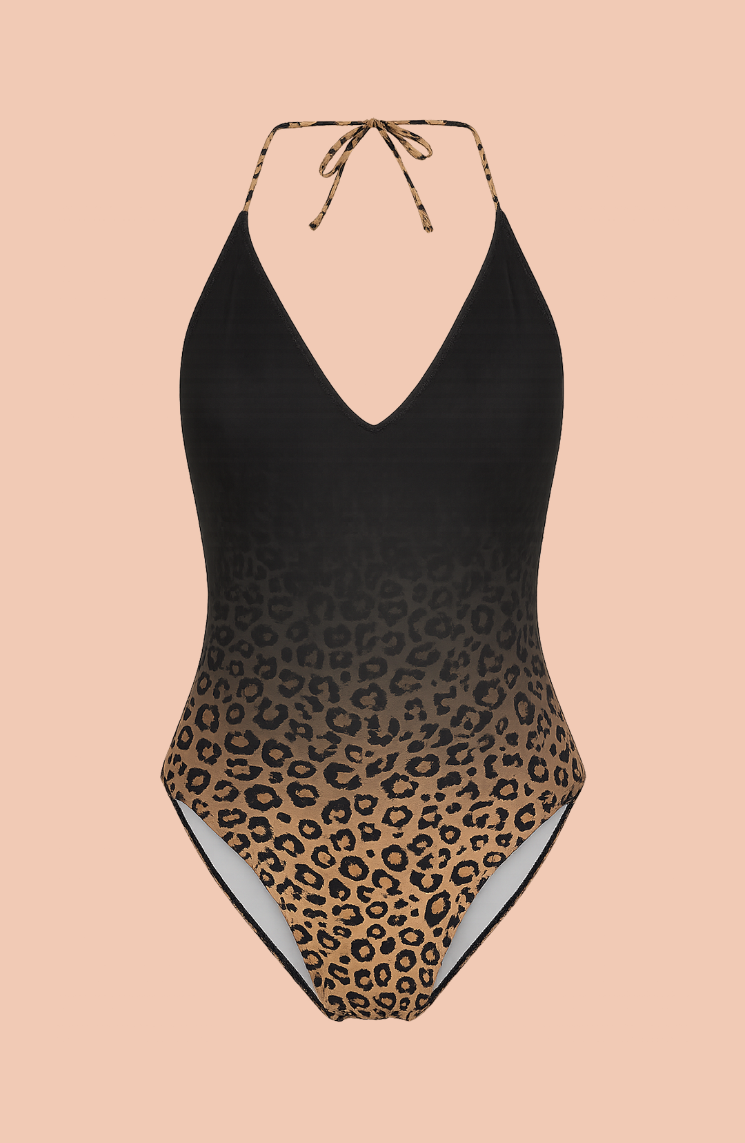 Leopard Print Monokini with a Sarong