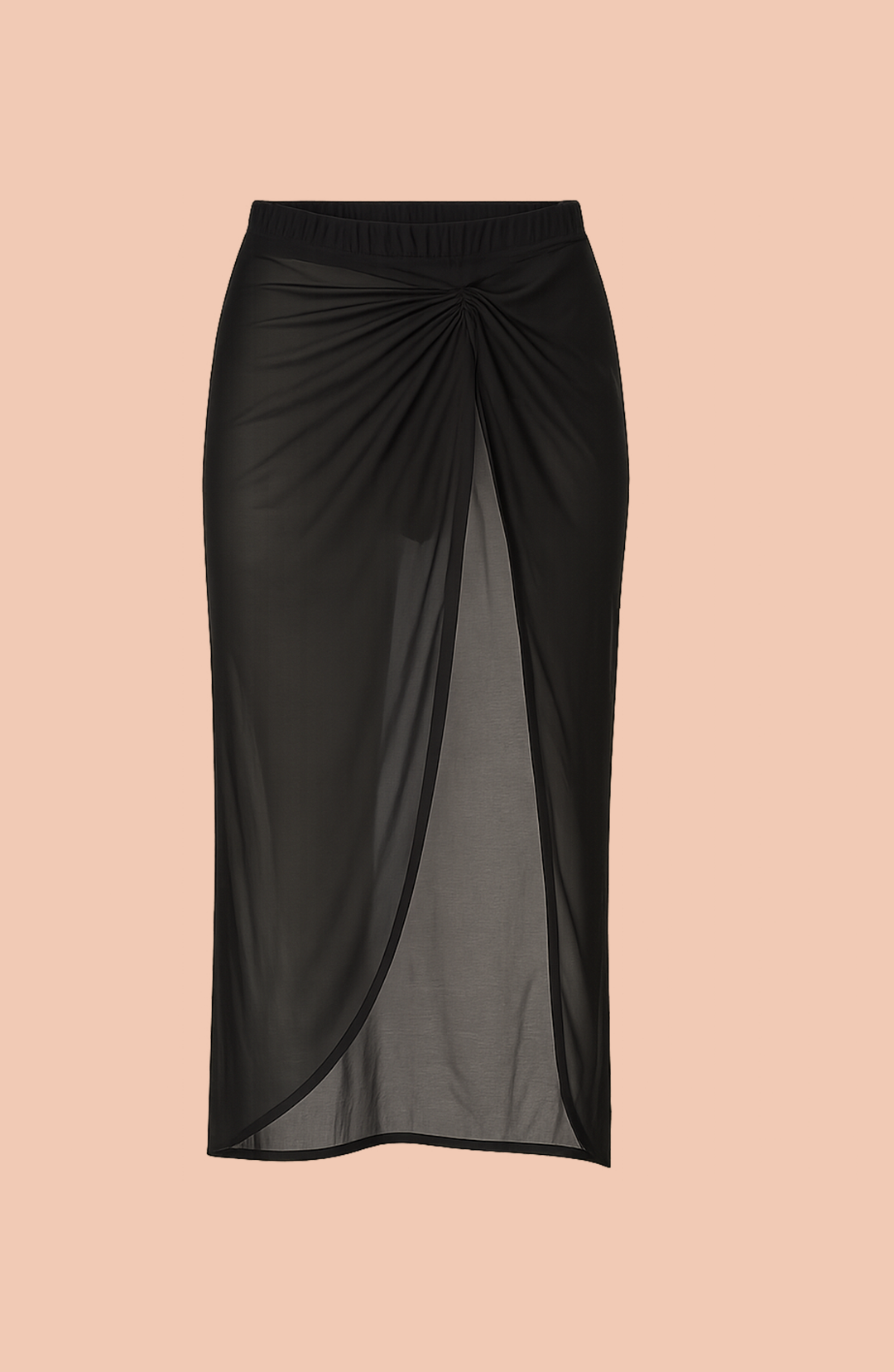 Vanilla Noir Off-Shoulder Monokini with Sarong