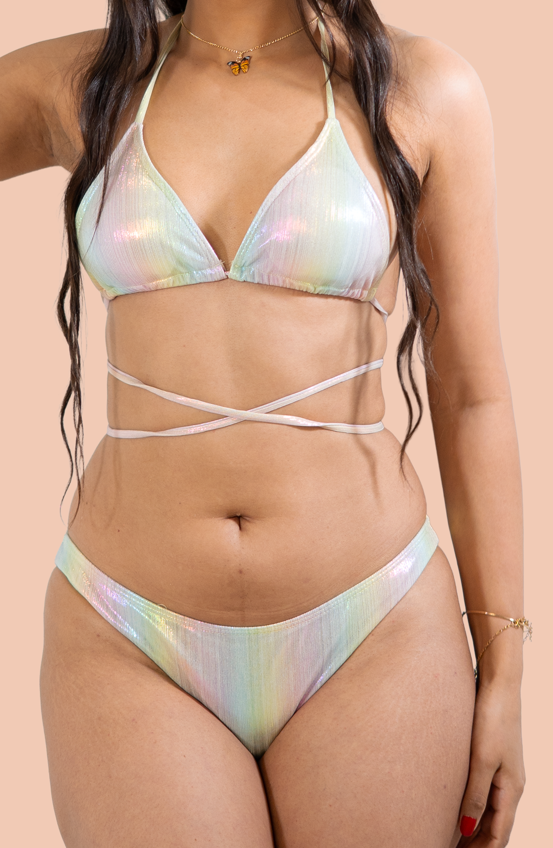 Opal Bikini with a sarong